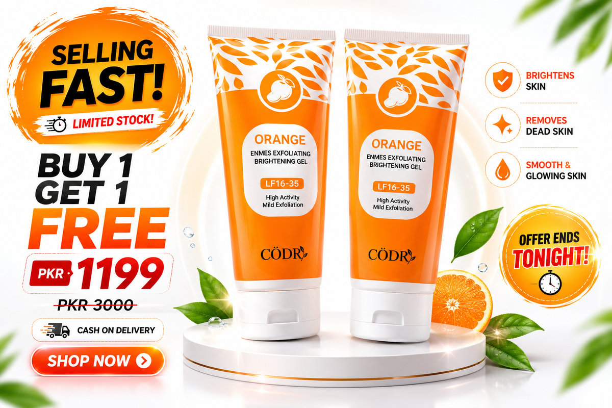 BUNDLE CODRA Orange Enzymes Exfoliating Brightening Gel LF16-35 | Natural Face Scrub |
