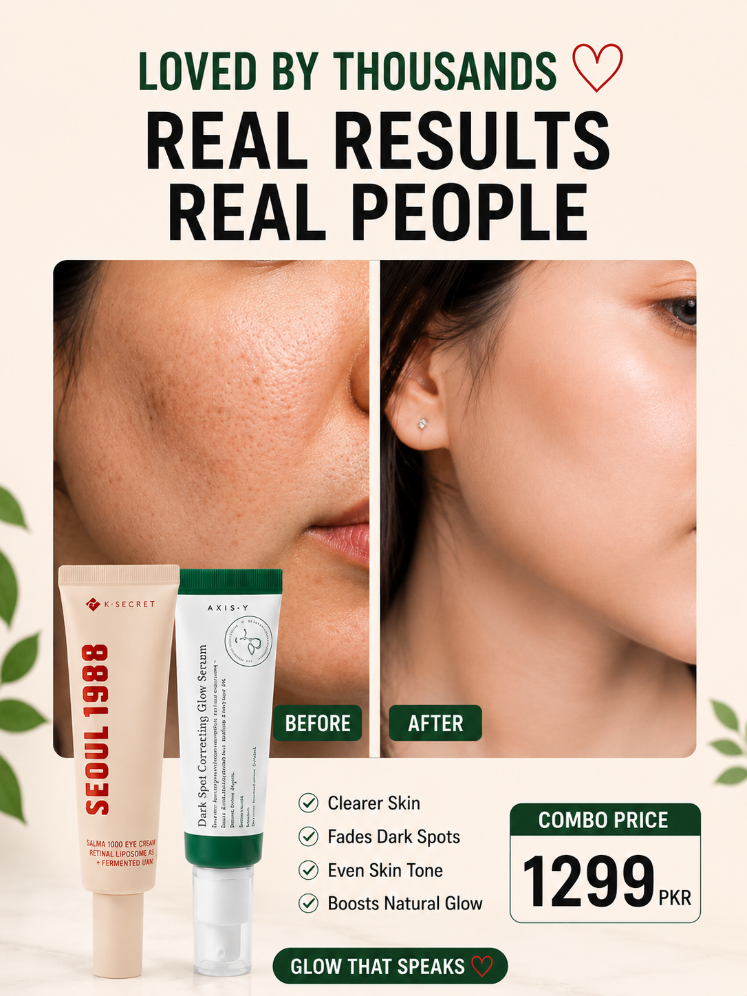SEOUL 1988 And AXIS Y Dark spots Glow Serum