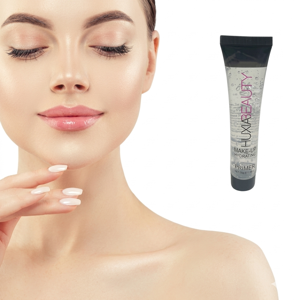 Sheglam Foundation, HuxiaBeauty Primer,Missrose concealer, Bear Lip gloss, Beauty Sponge