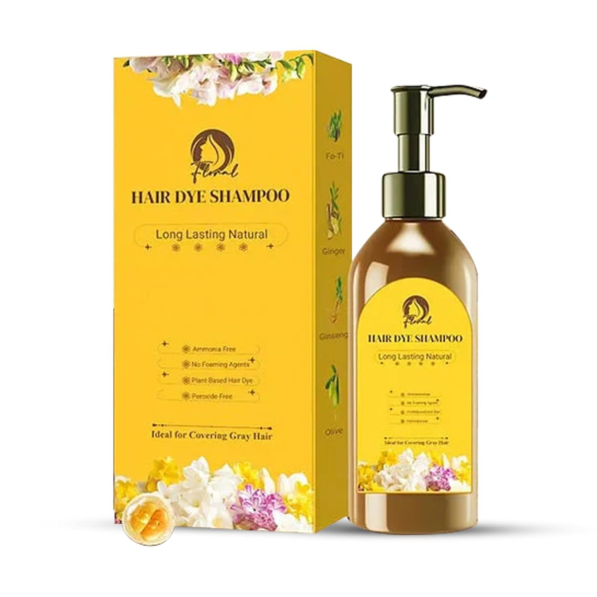 Floral Natural Hair Dye shampoo (Japanese)